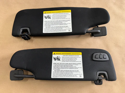 2015-2023 FORD MUSTANG GT COUPE SUN VISORS PAIR “HOME LINK”