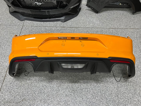 2018-2023 FORD MUSTANG GT REAR BUMPER COMPLETE PARKING ASSIST “ORANGE”